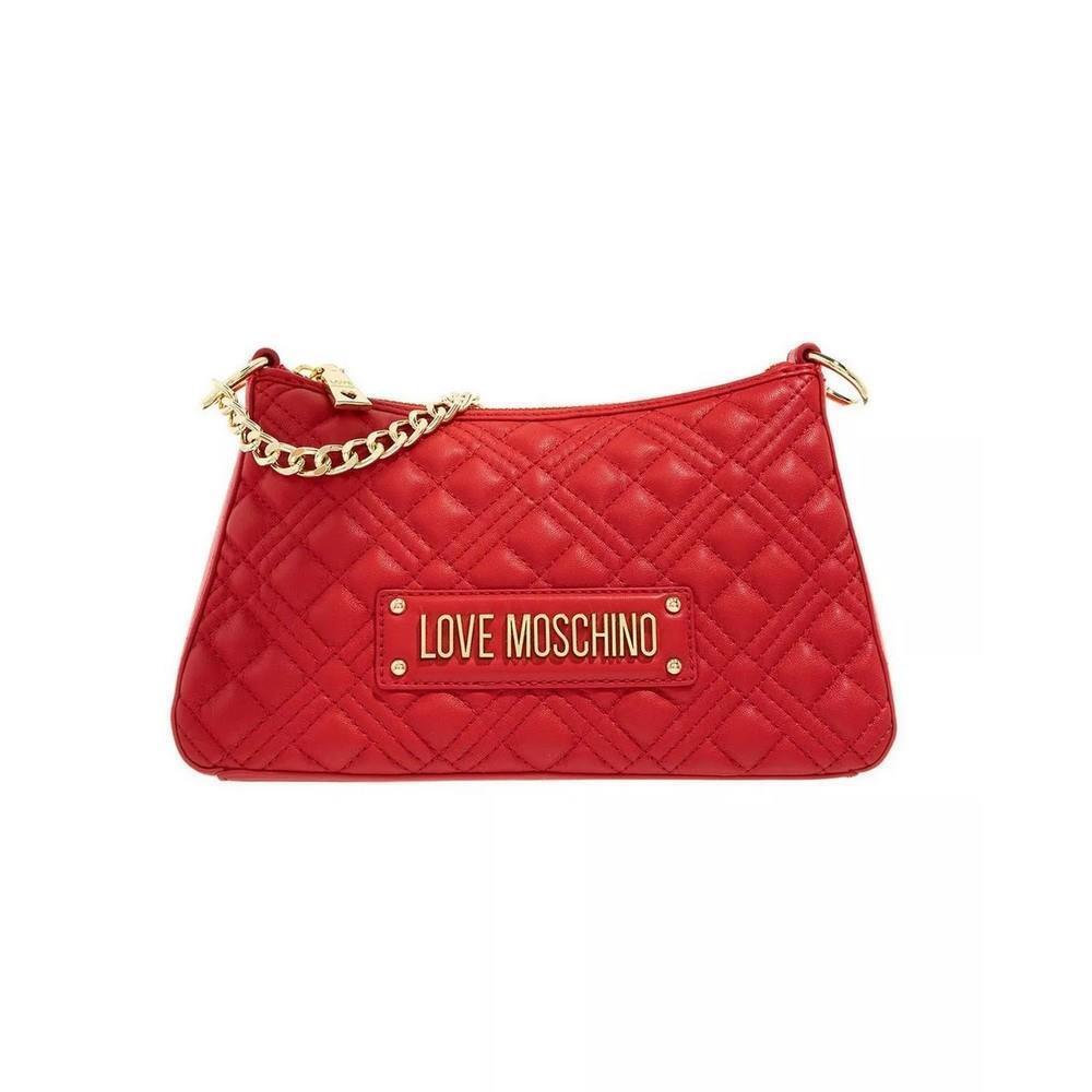 Moschino Women`s Handbag Ladies Bag Borsa Quilted PU Rosso JC4135PPOGLA0500