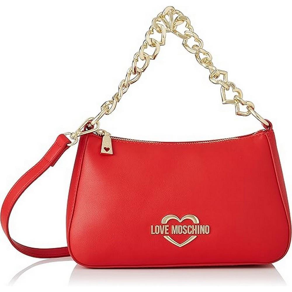 Moschino Women`s Handbag Ladies Bag Borsa Nylon + PU Rosso JC4273PPOGKC150A