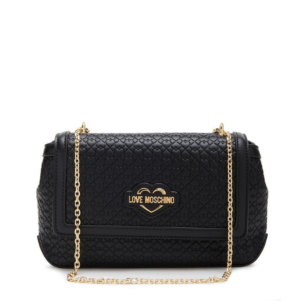 Moschino Women`s Handbag Ladies Bag Borsa PU Nero PU Nero JC4353PP0FKF