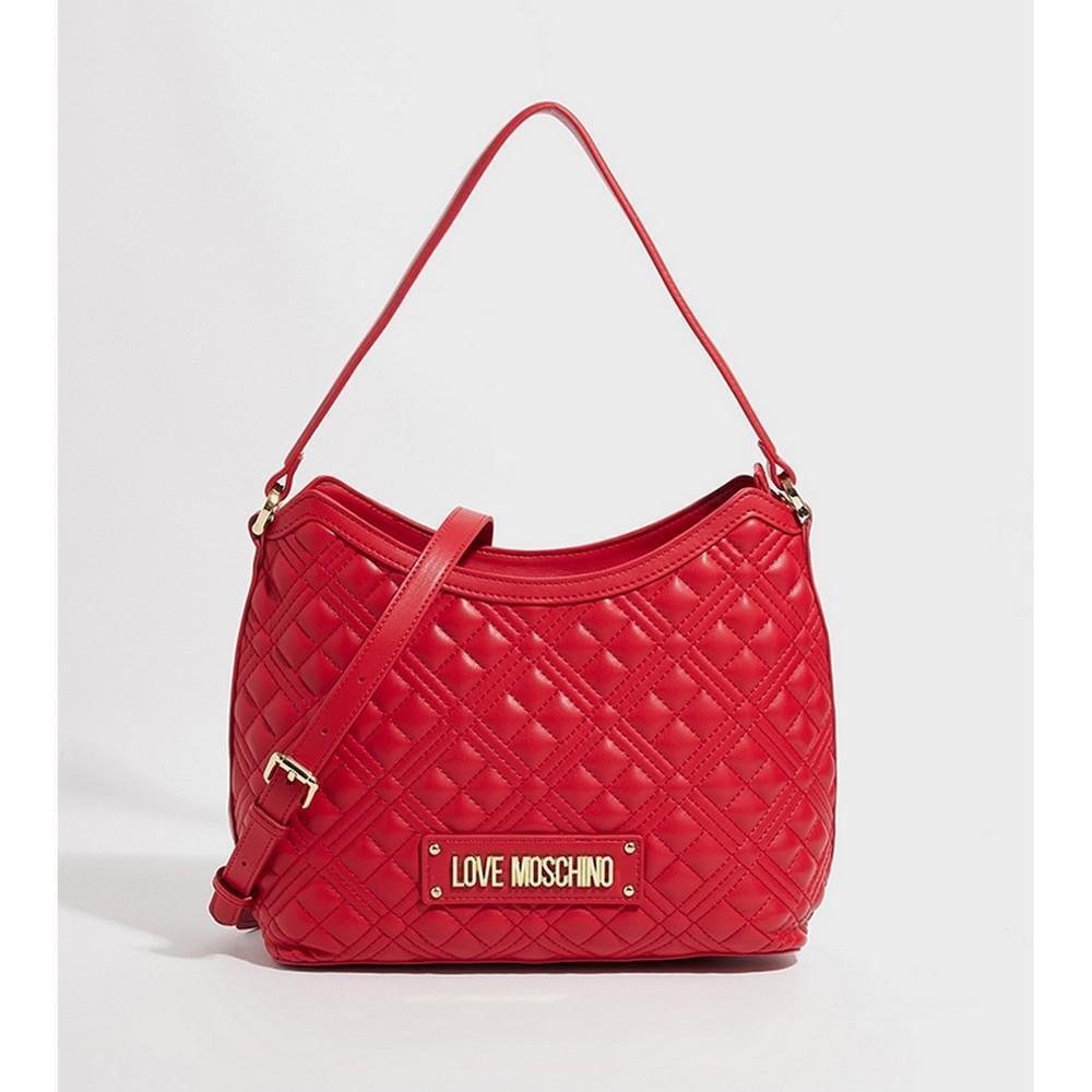 Moschino Women`s Handbag Ladies Bag Quilted PU Rosso Quilted PU Rosso JC4023PP1FLA0500