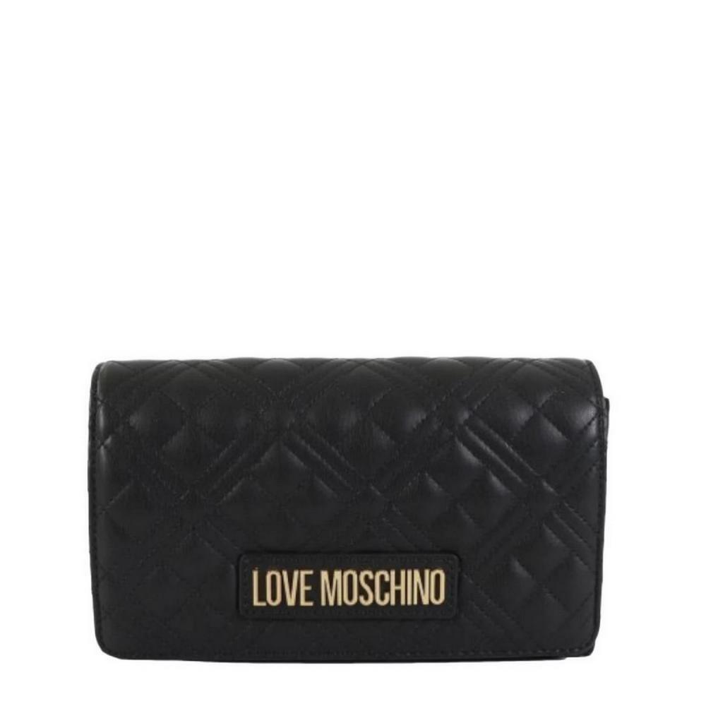 Moschino Women`s Handbag Ladies Bag Borsa Quilted PU Nero JC4079PP1GLA