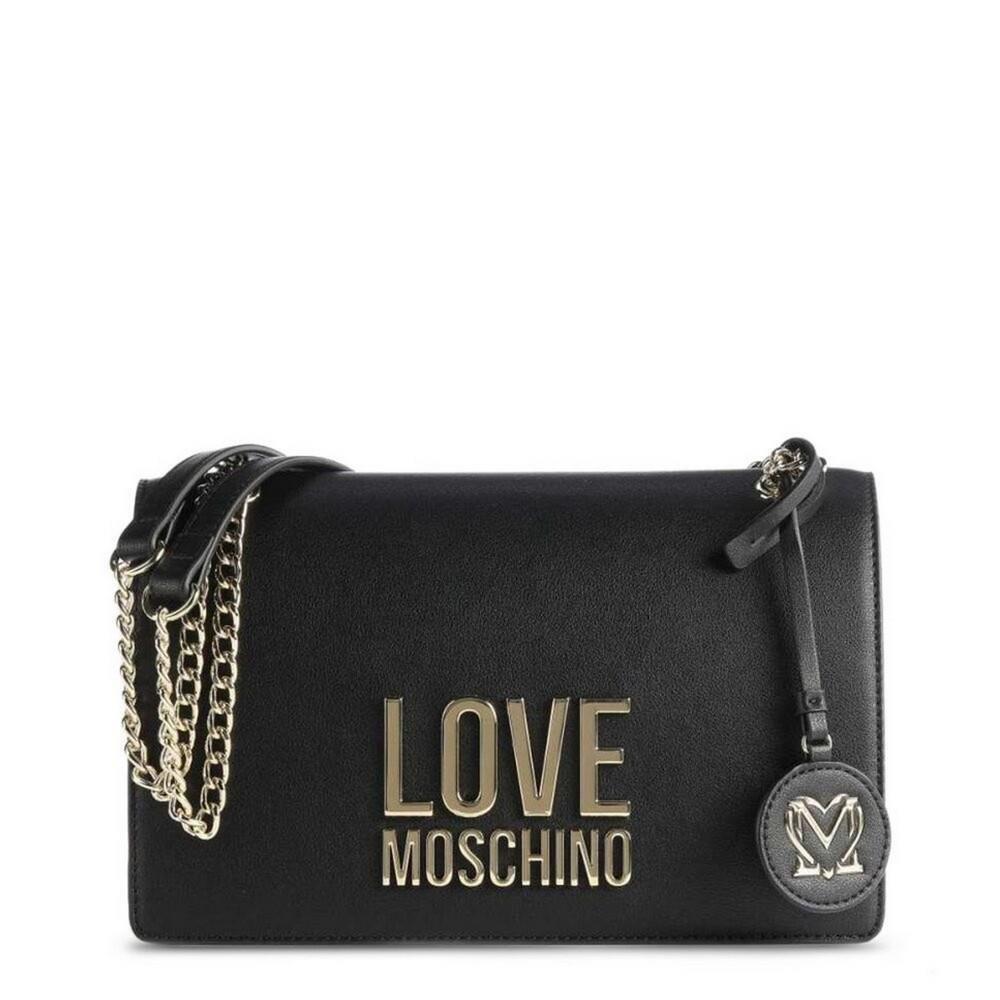 Moschino Women`s Handbag Ladies Bag Borsa Bonded PU Nero JC4099PP1FLJ000A