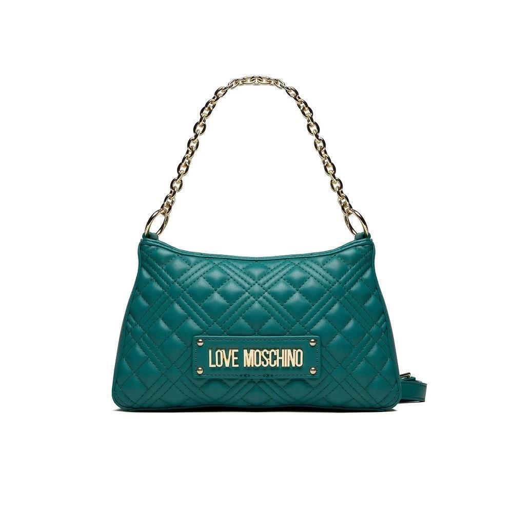 Moschino Women`s Handbag Ladies Bag Borsa Quilted Bag PU Verde JC4135PP0FLA085