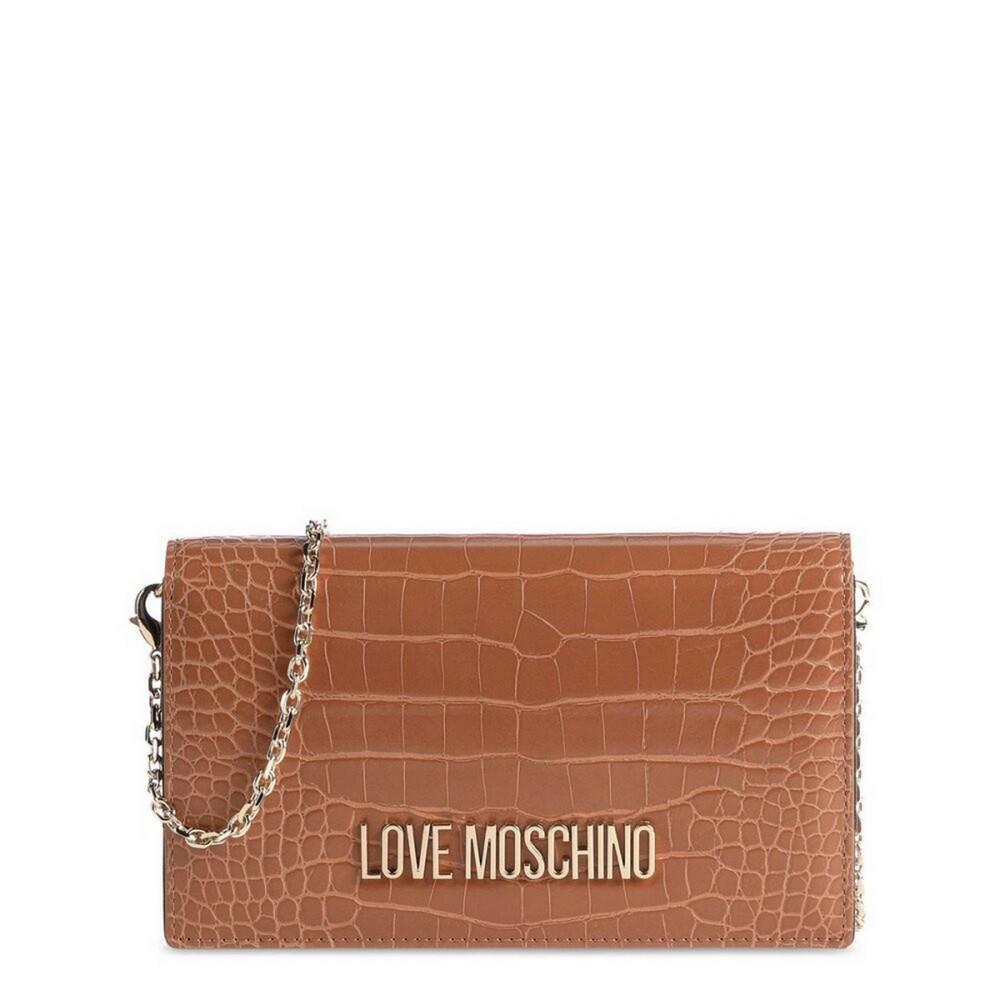 Moschino Women`s Handbag Ladies Bag Borsa PU St.croco Cammello JC4098PP1FLF0201