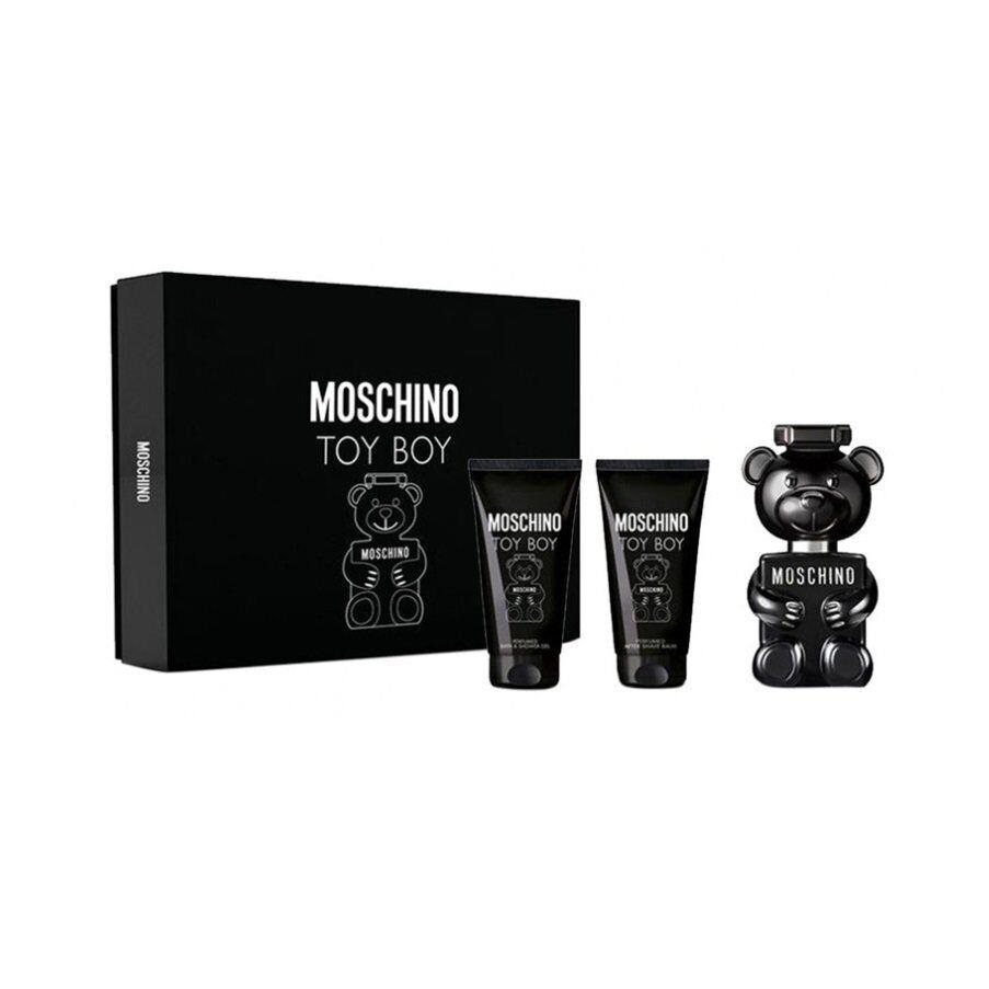 Moschino Toy Boy 1.7 ox Edp Spray+ Gel+ Aftershave Mens Set