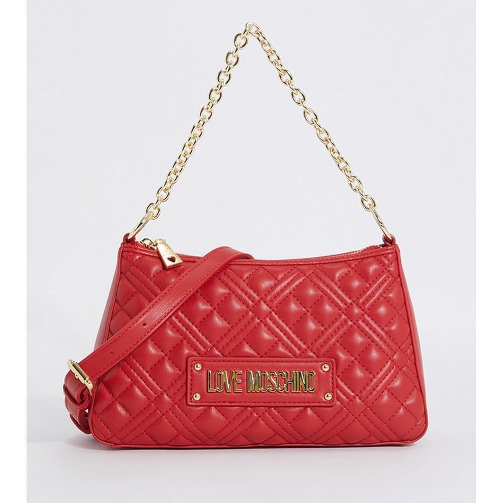 Moschino Women`s Handbag Ladies Bag Quilted PU Rosso Quilted PU Rosso JC4135PP1FLA0500