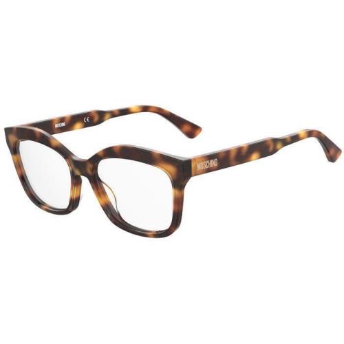 Moschino Eyeglasses MOS606 05L Frame Havana Square Woman