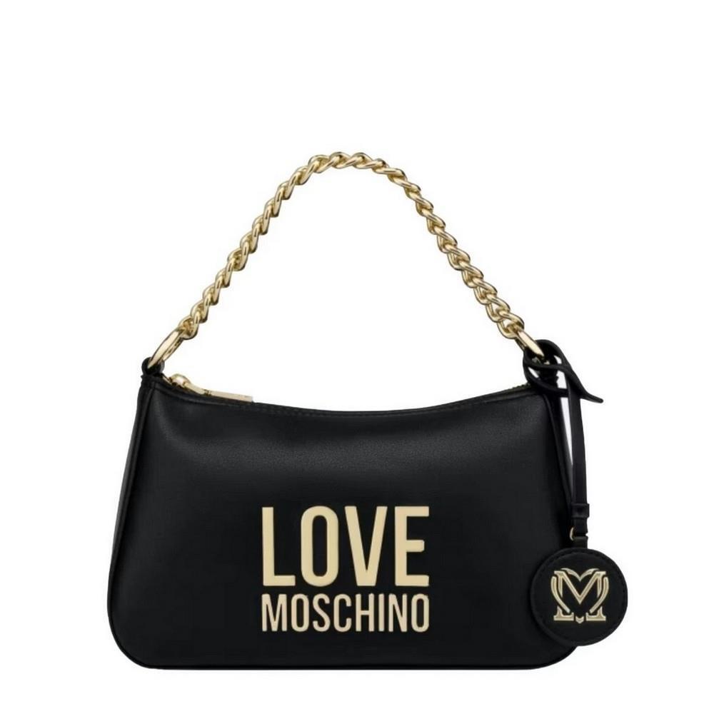 Women`s Handbag Ladies Bag Borsa Bonded PU Nero Love Moschino JC4108PP1FLJ000A