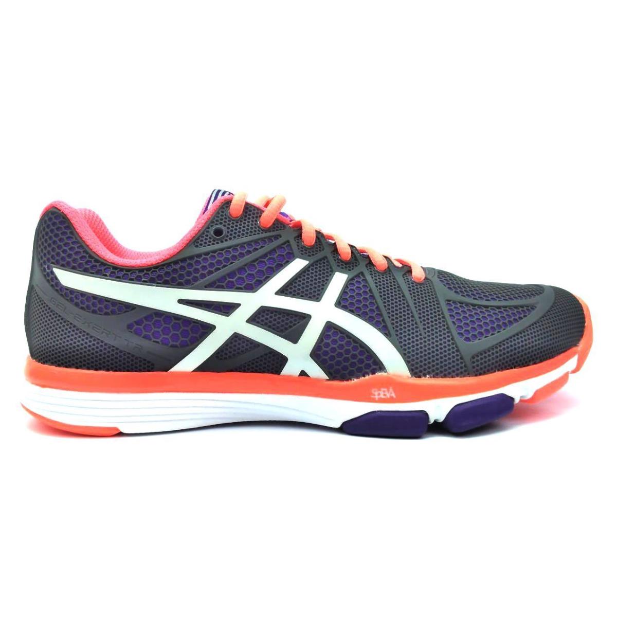 Asics Women`s Training Shoes Gel-exert TR Lace Up Titanium White Concord Grape - Titanium/White/jConcord grape