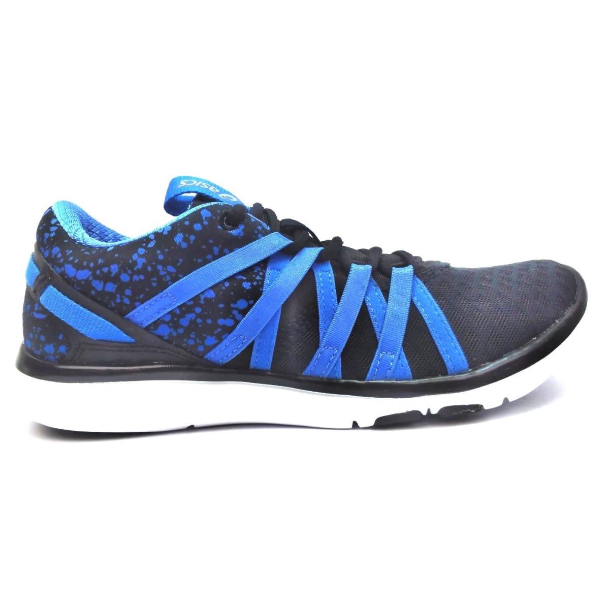 Asics Women`s Cross Training Shoes Gel-fit Yui S750N Black Regatta Blue Silver