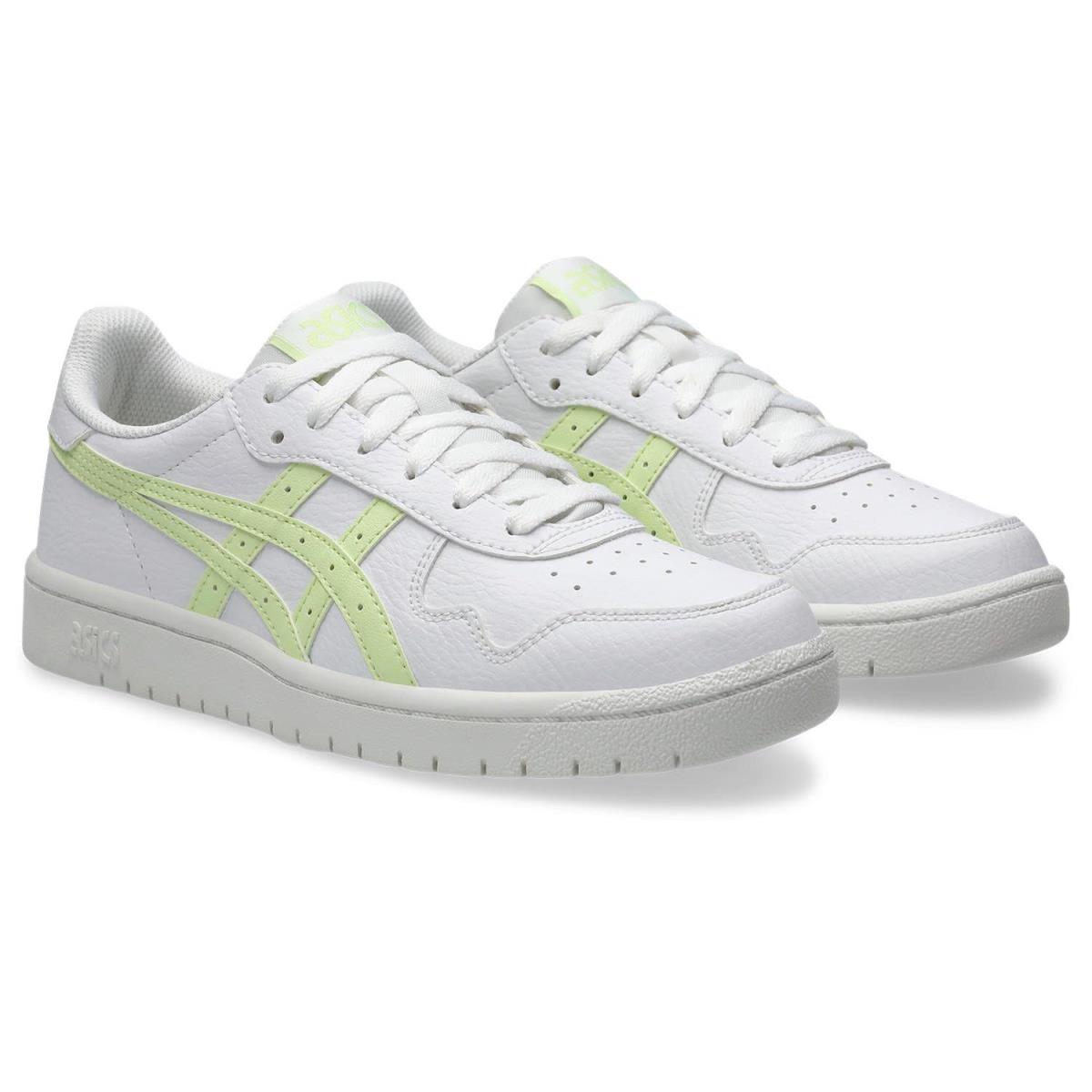 Woman`s Sneakers Athletic Shoes Asics Sportstyle Japan S - White/Cool Matcha