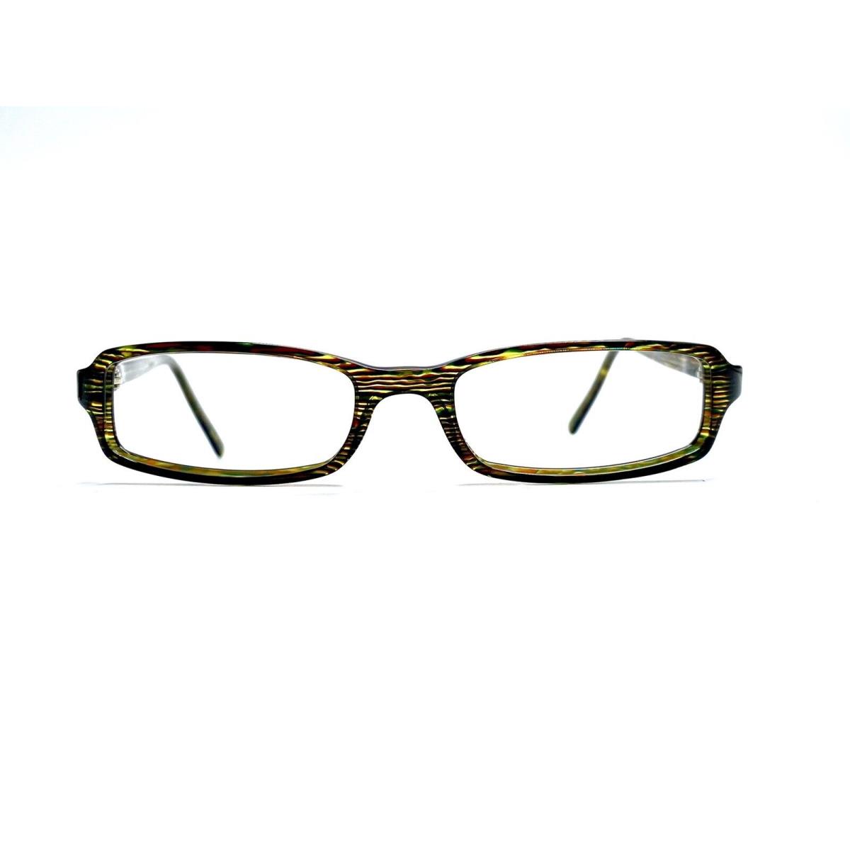 Prada Brown Green Clear Layered Rectangular Glasses Italy VPR06G 50 17 135