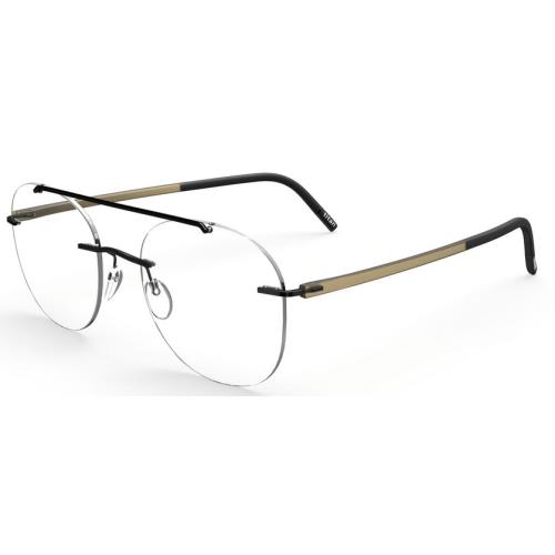 Silhouette Eyeglasses 5567 LV The Wave 51/19/140 9040 Black Buffalo 5567/LV-9040