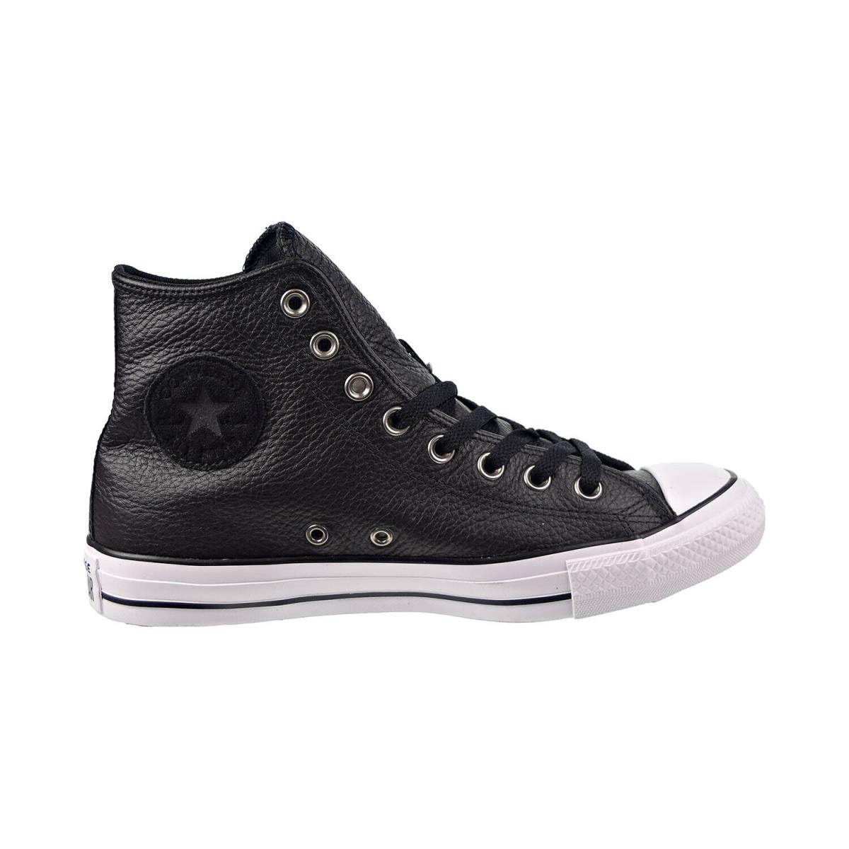 Converse Chuck Taylor All Star Leather Hi Men`s Shoes Black-white 165191C