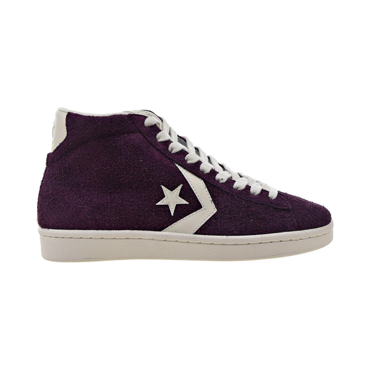 Converse Pro Leather Mid Men`s Shoes Suede Dark Sangria-egret 157691C