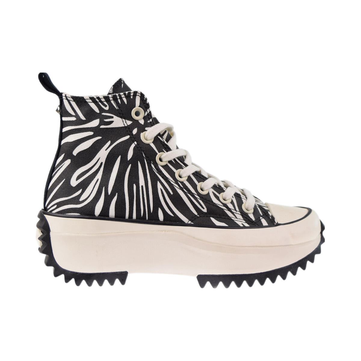 Converse Run Star Hike Platform Animalier High Zebra Men`s Shoes Black-white