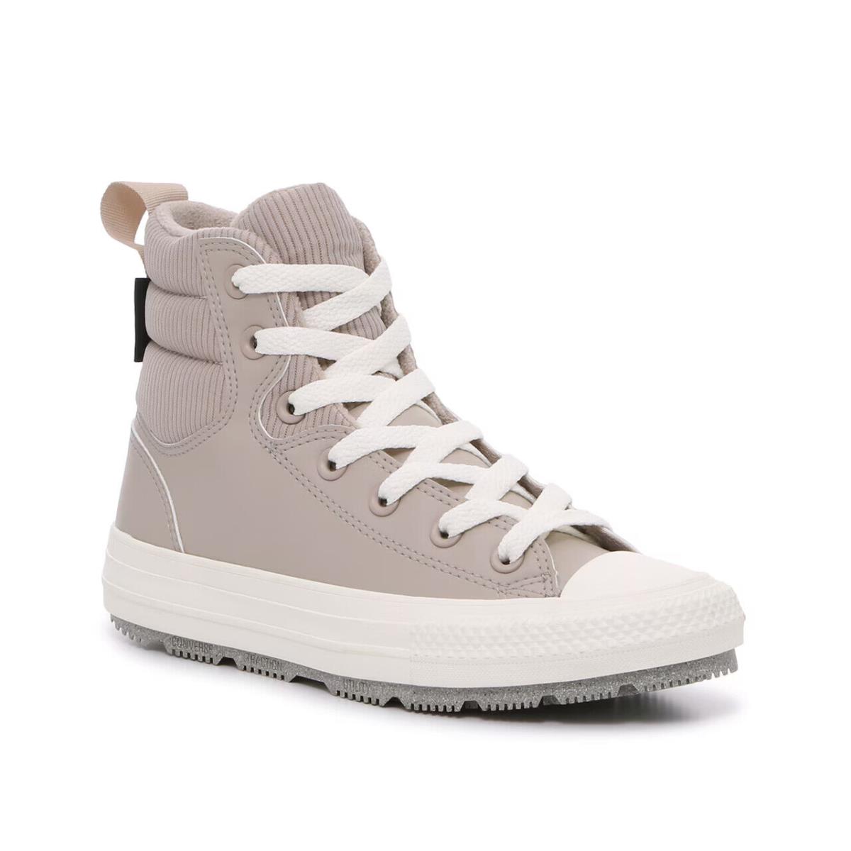 Womens Converse Berkshire High-top Taupe Fabric Sneaker Shoes