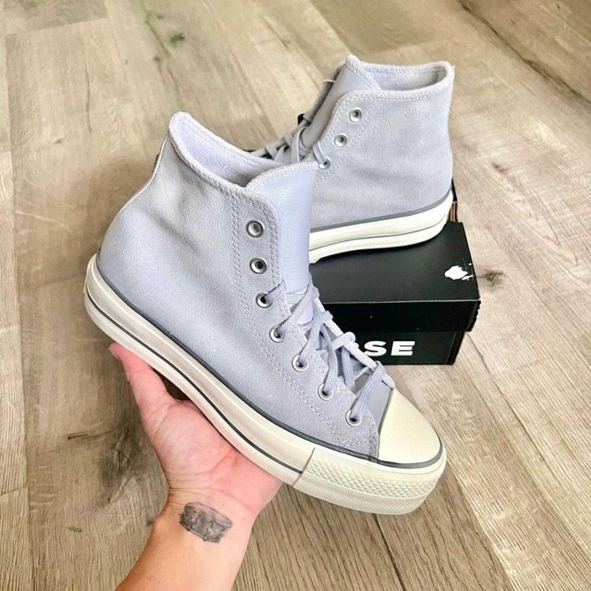 Converse-chuck Taylor All Star Hi Lift Sneaker-gravel Grey-size 8.5-NEW