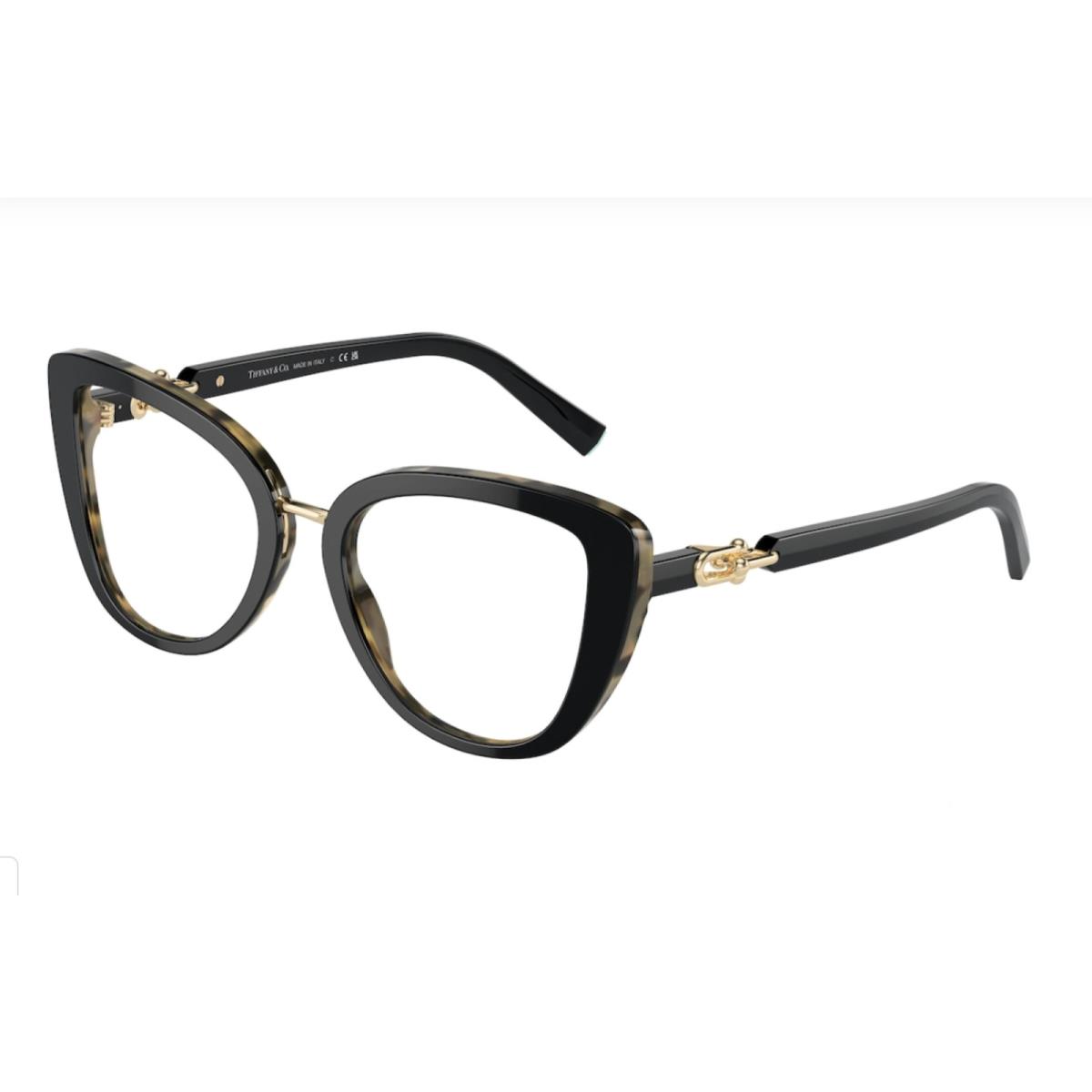 Tiffany Co. Reading Glasses TF 2242 8256 52-19 Black Gold Frames Readers