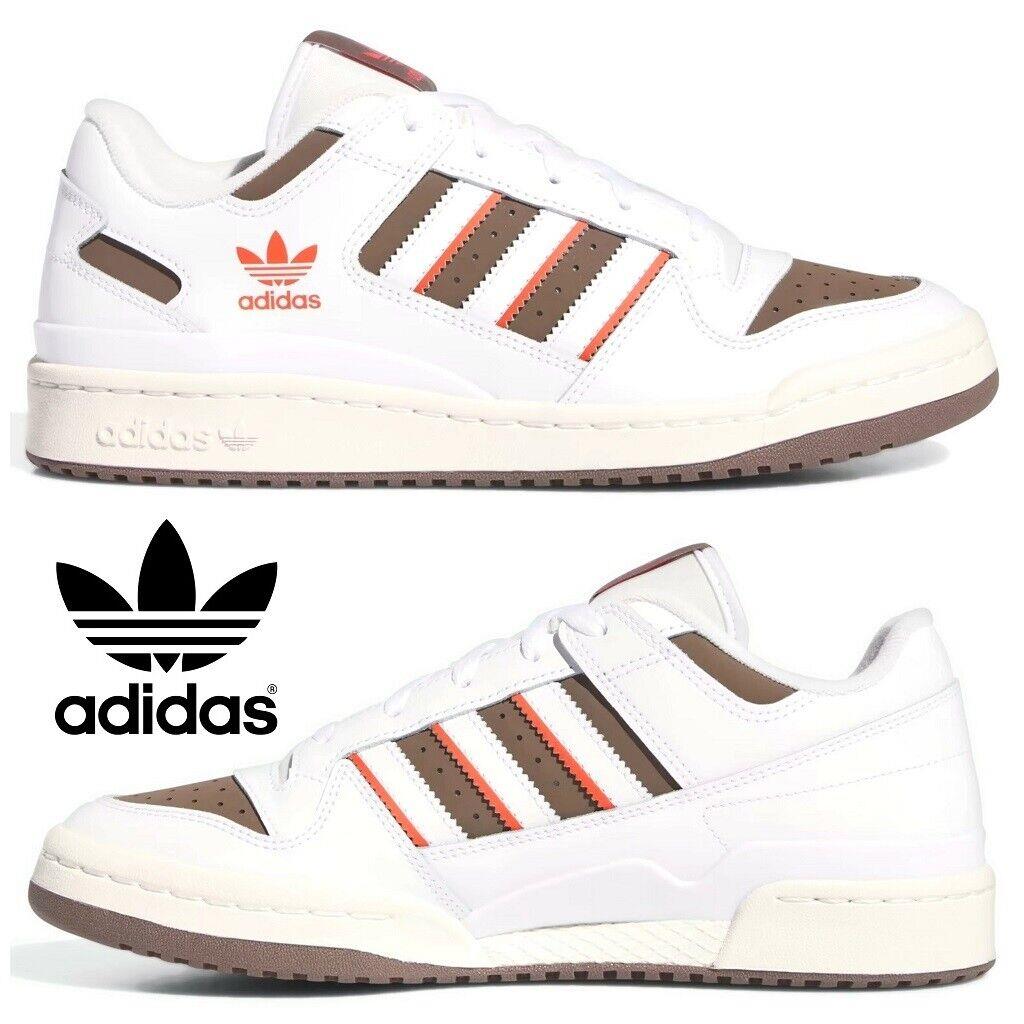 Adidas Originals Forum Low CL Men`s Sneakers Comfort Sport Casual Shoes White - White, Manufacturer: Cloud White / Earth Strata / Off White