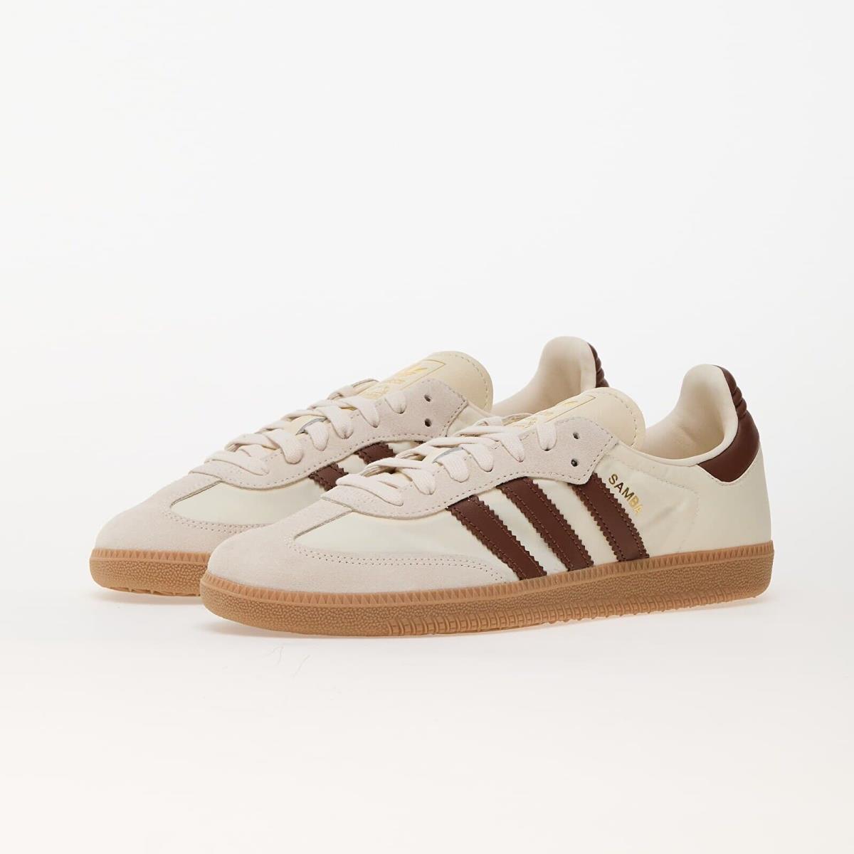 Adidas Originals Samba OG Cream White Preloved Brown ID1447 Mens Shoes Sneakers