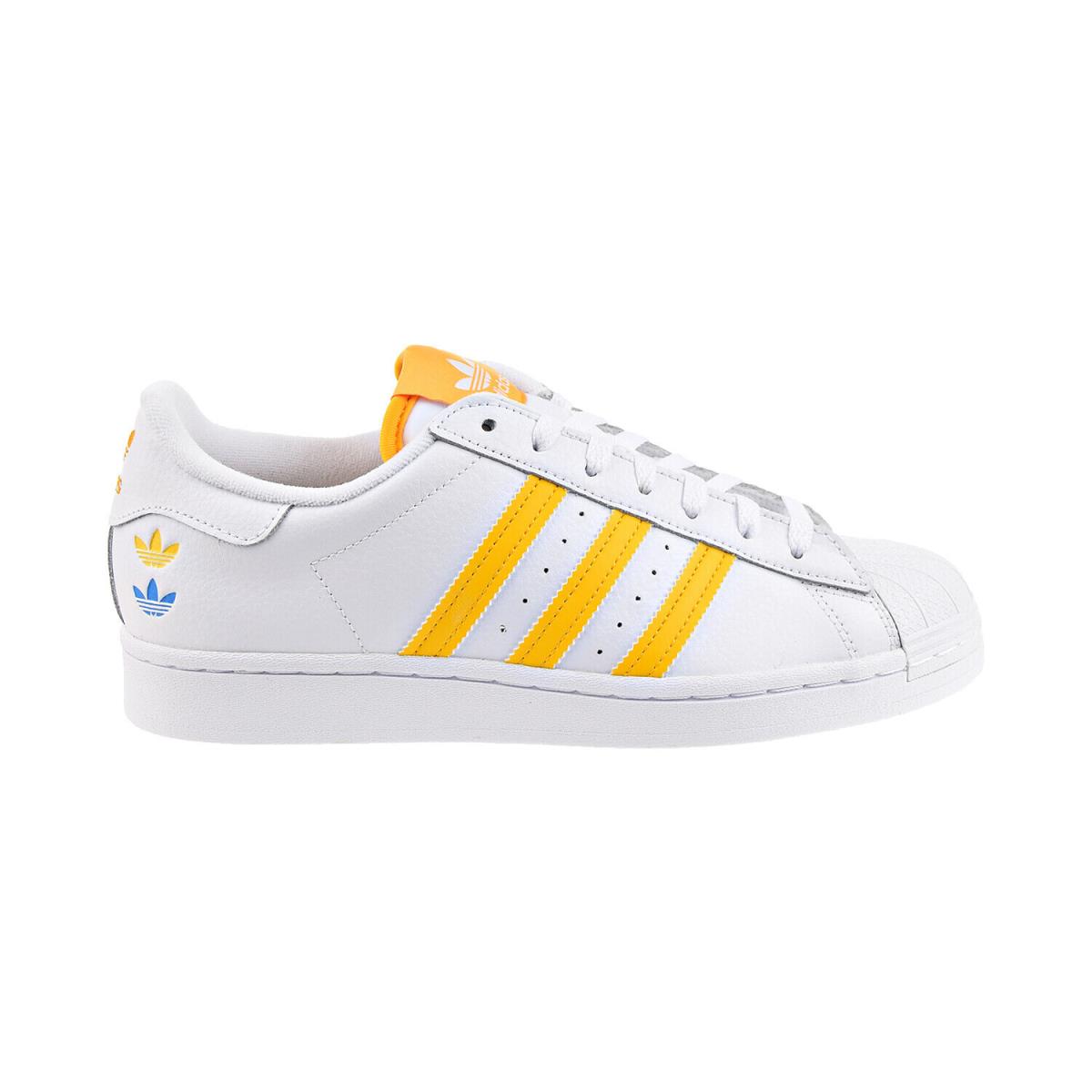 Adidas Superstar Men`s Cloud White-college Gold-pulse Blue GZ4741