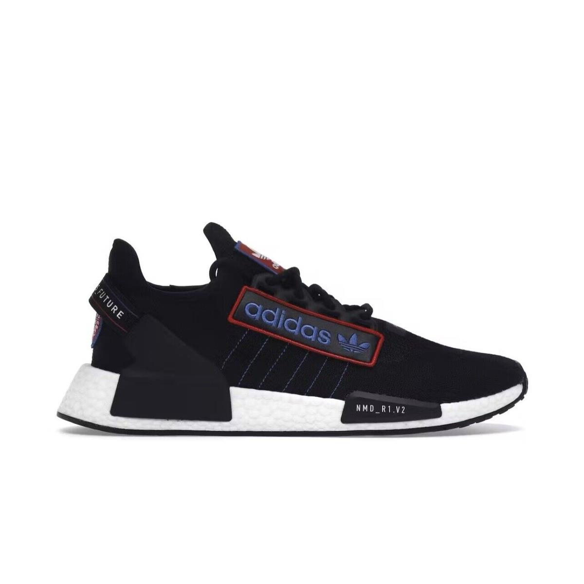 Adidas NMD_R1 V2 Logo Patch - Black GX6266 Mens