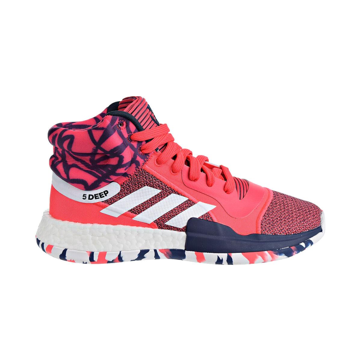 Adidas Marquee Boost Men`s Basketball Shoes Shock Red-white-navy G27737 - Red/White/Navy