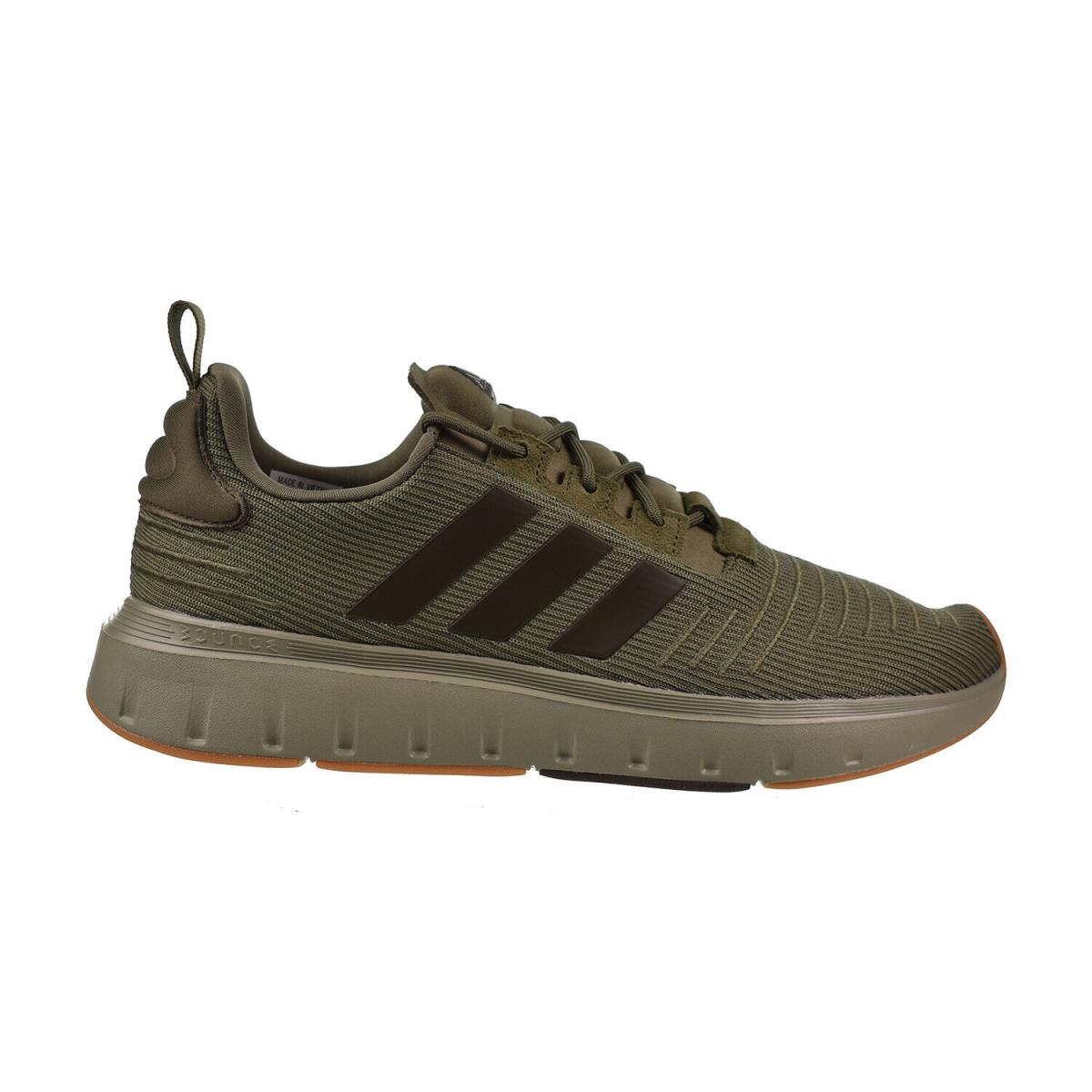 Adidas Swift Run Men`s Shoes Green-black ID3012 - Green-Black