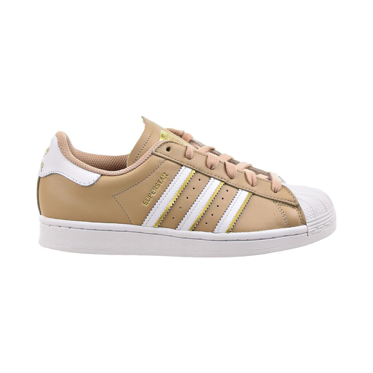 Adidas Superstar Women`s Shoes Cloud White-pale Nude-gold Metallic GZ3454