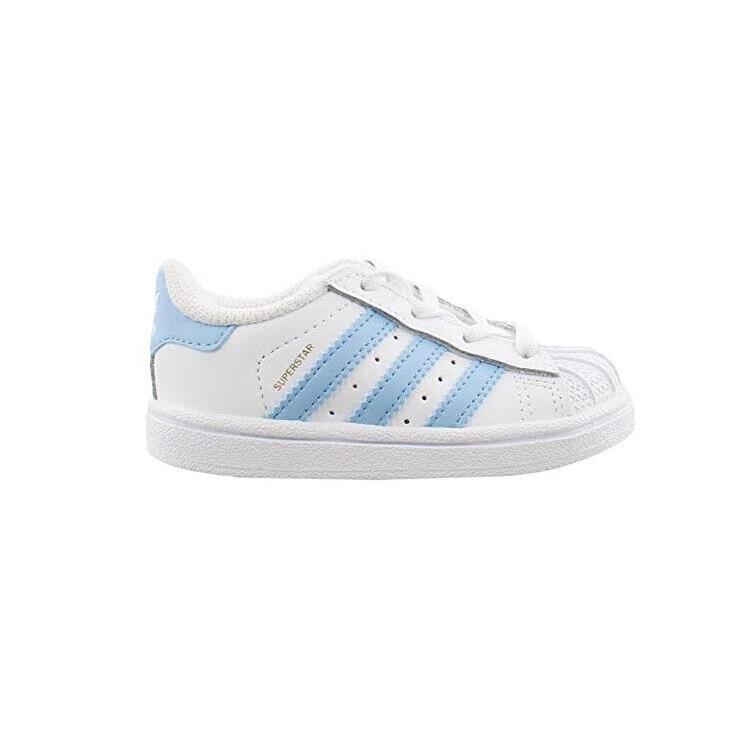 Adidas Superstar Toddlers White Originals Basketball Sneakers BW1279