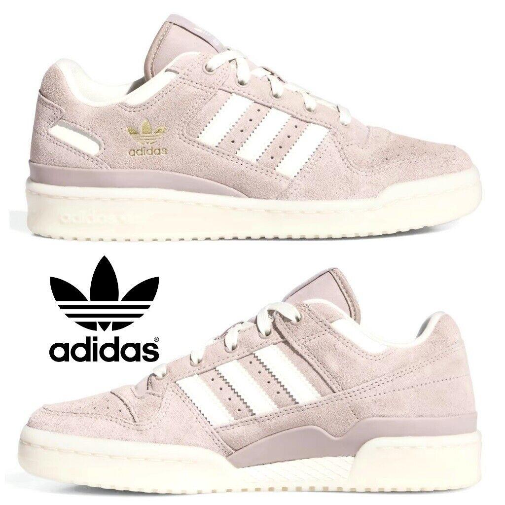 Adidas Originals Forum Low CL Women`s Sneakers Comfort Walking Casual Shoes - Beige, Manufacturer: Grey / Ivory / Sand Strata