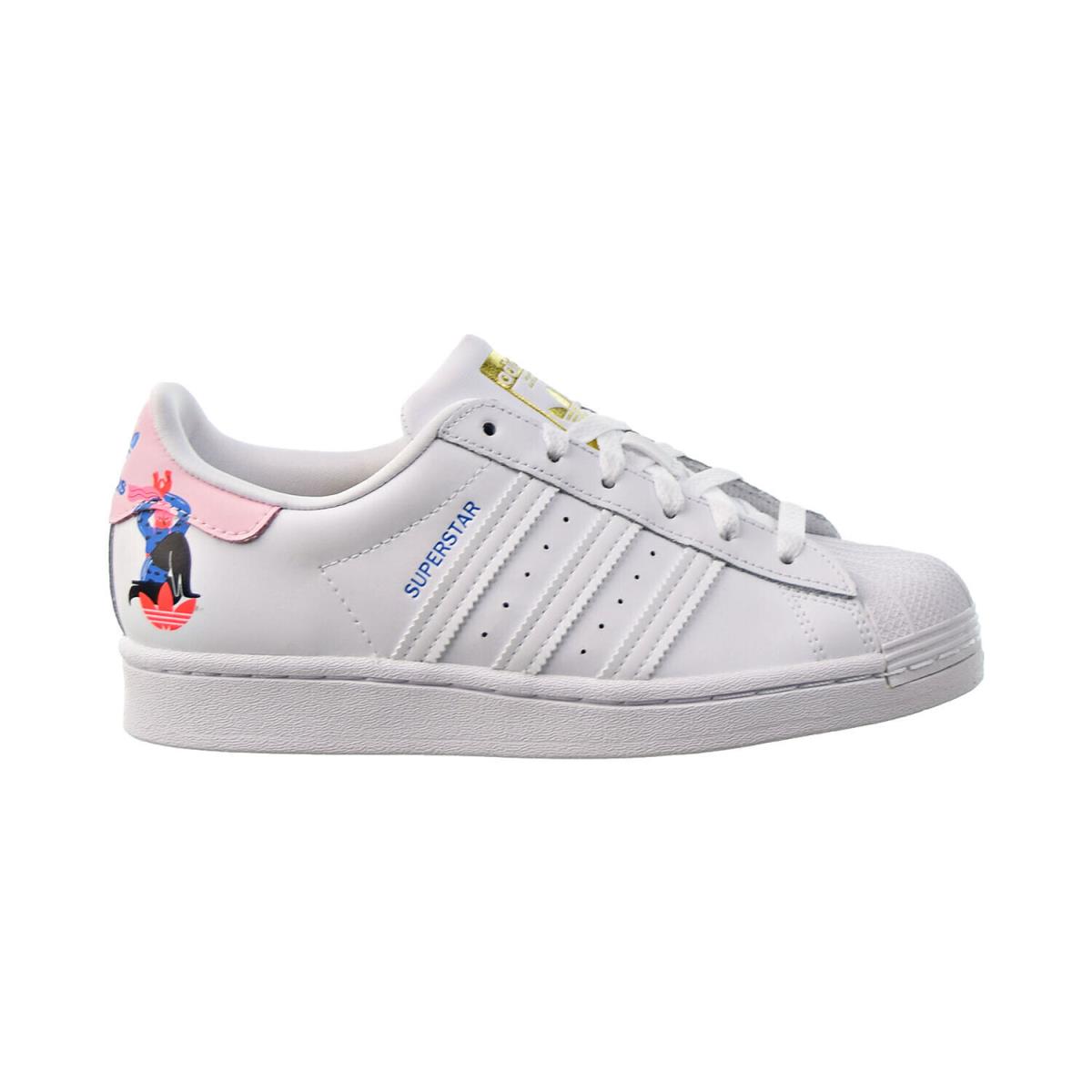 Adidas Egle Superstar Women`s Shoes Cloud White-clear Pink Q47223 - Cloud White-Clear Pink