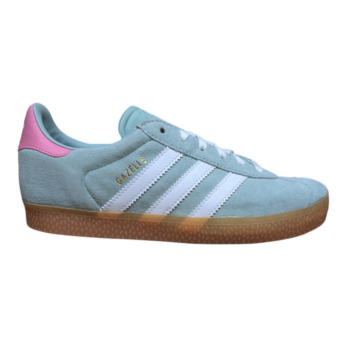 Adidas Kid`s Gazelle C Athletic Shoes - Hazy Green - US Sizes - ID6555 - Green