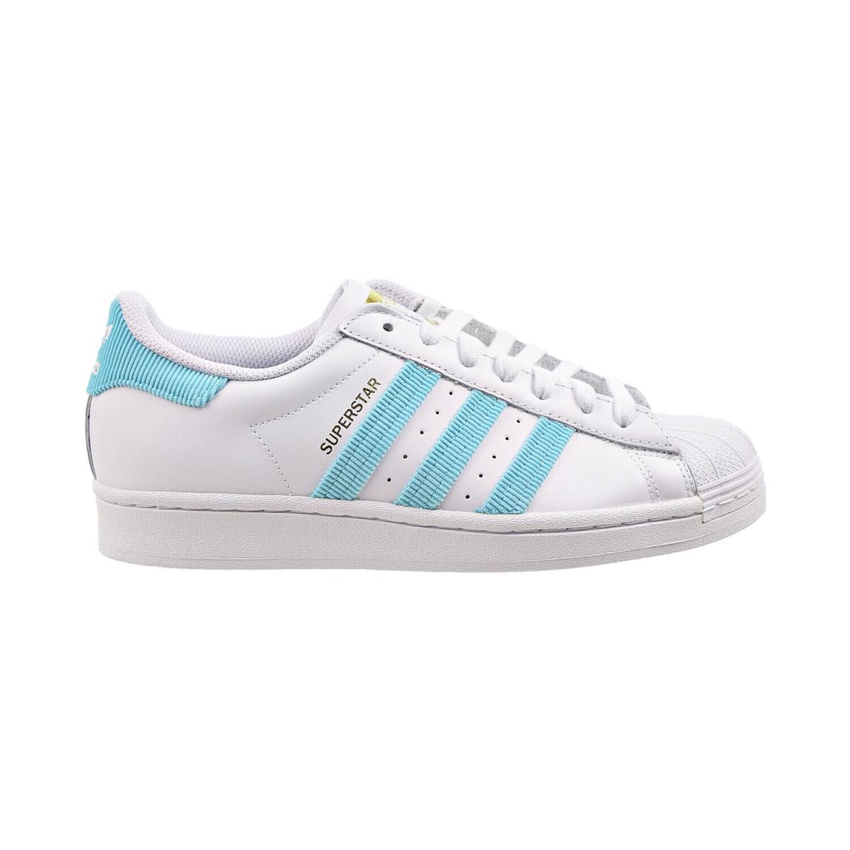 Adidas Superstar Men`s Shoes Cloud White-pulse Aqua-gold Metallic H00206