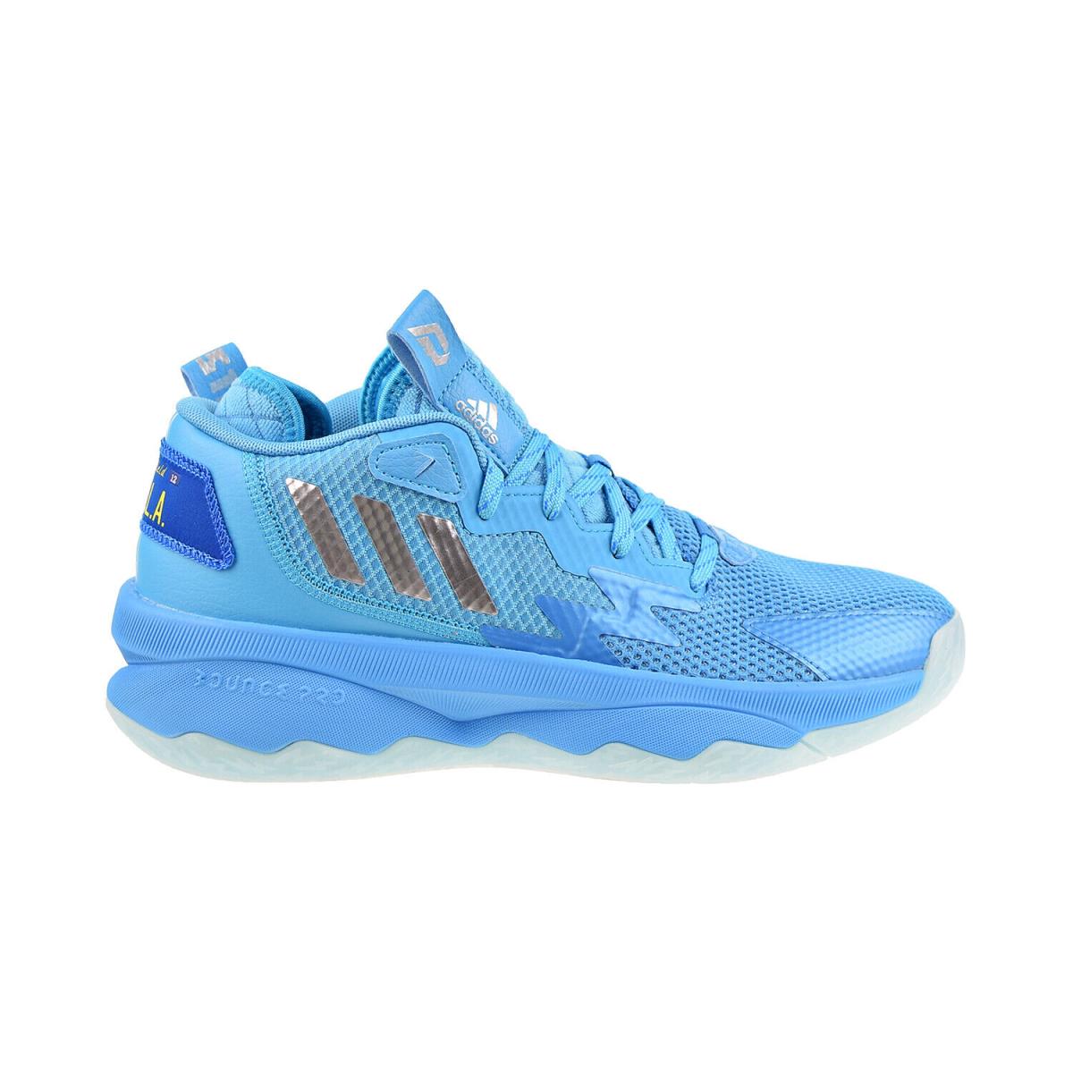 Adidas Dame 8 J Big Kids` Shoes Signal Cyan/silver Metallic/shock Cyan gw8998 - Signal Cyan/Silver Metallic/Shock Cyan