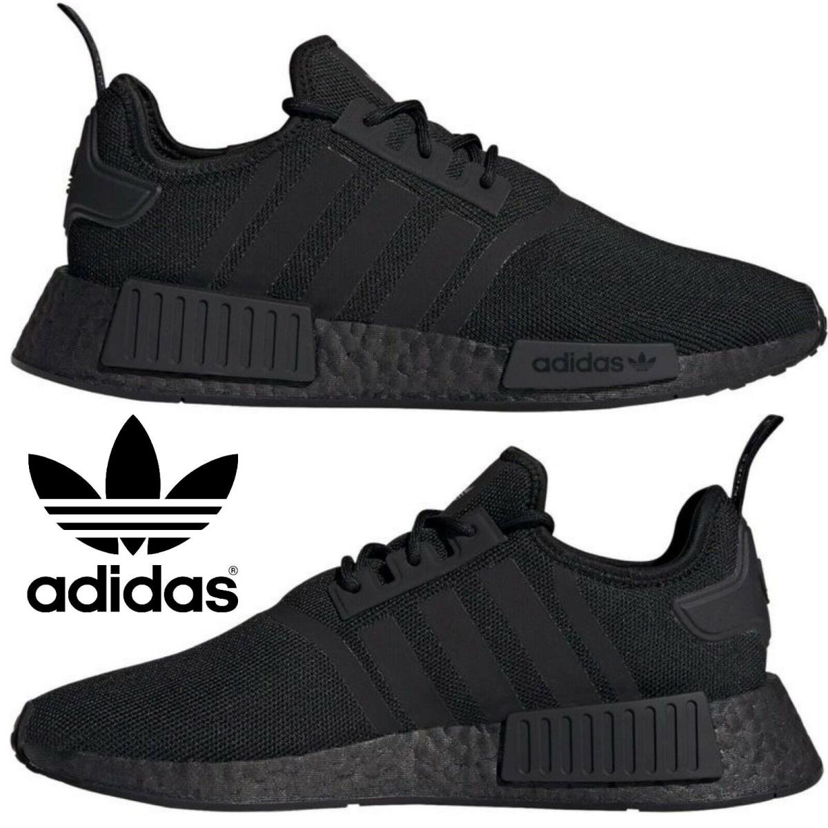 Adidas Originals Nmd R1 Men`s Sneakers Running Shoes Gym Casual Sport Black - Black, Manufacturer: BLACK/BLACK