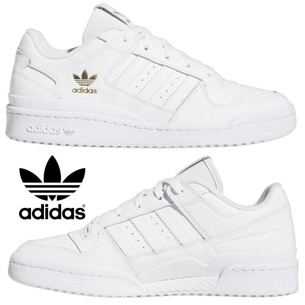 Adidas Originals Forum Low Classic Men`s Sneakers Casual Shoes Gold White - White, Manufacturer: Gold/White