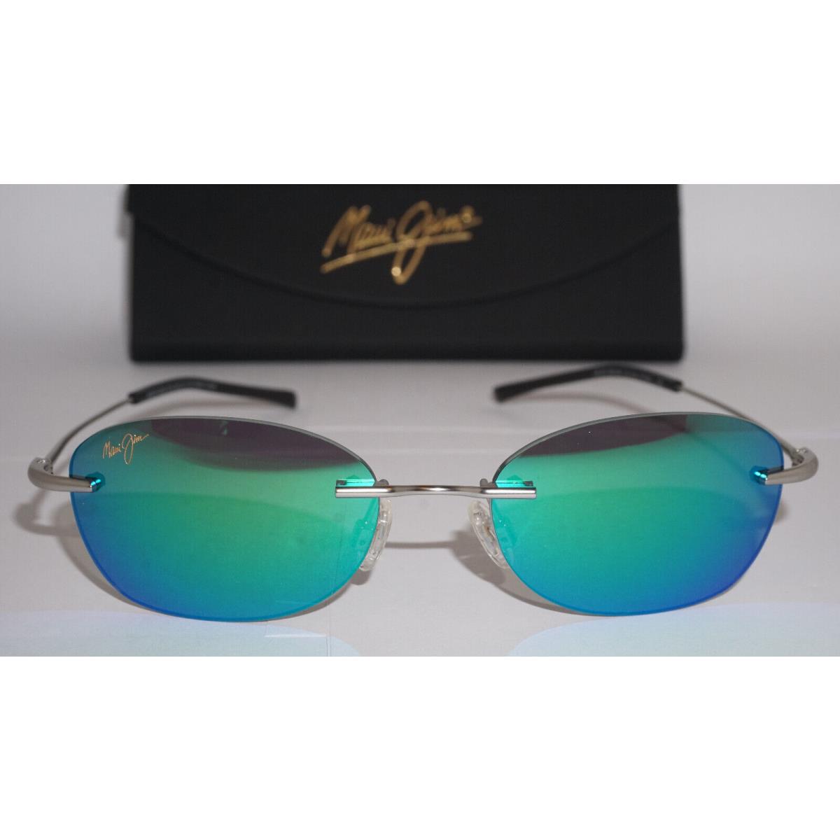 Maui Jim Sunglasses Aki Aki Silver Green Polarized MJ333 17M 50.5 17 140