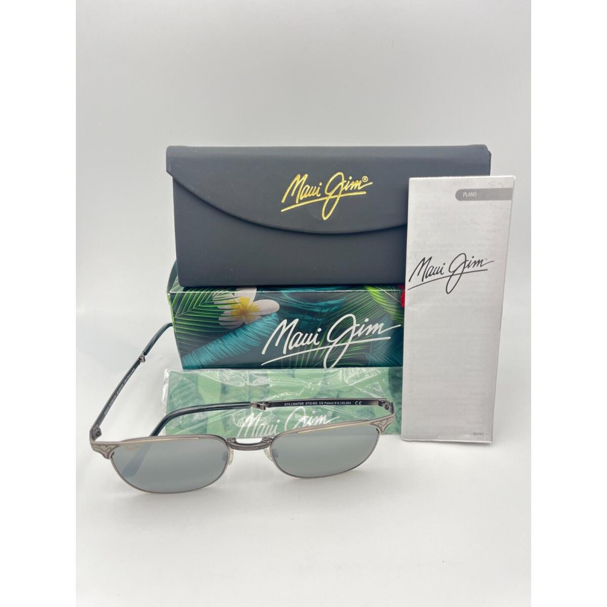 Maui Jim Polarized Sunglasses MJ 706 17C Stillwater Antique Pewter Grey Folding