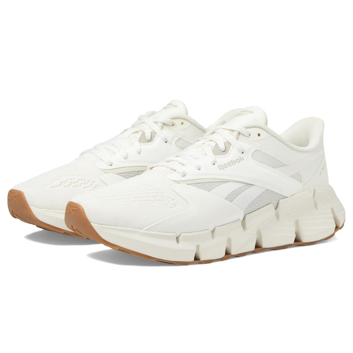 Woman`s Sneakers Athletic Shoes Reebok Zig Dynamica 5 - Chalk/Moonstone/Bone