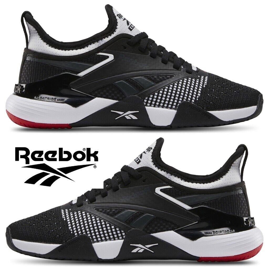 Reebok Nano Court Women`s Sneakers Sport Workout Casual Running Shoes Black - Black, Manufacturer: Black/Vector Red/White