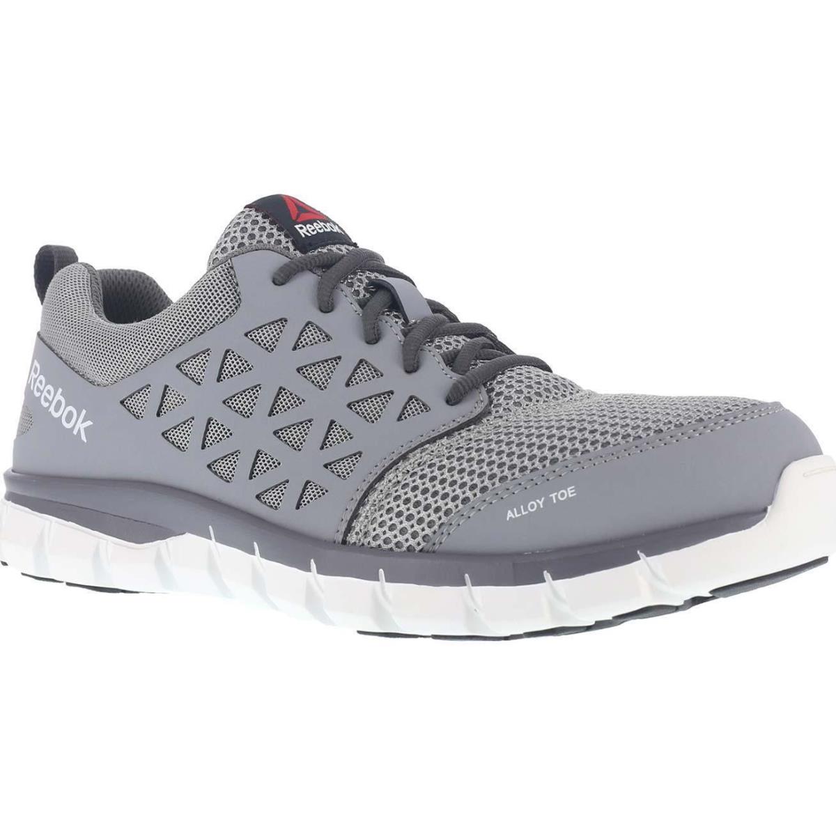 Reebok Sublite Cushion Work Alloy Toe Work Athletic Shoe - GREY