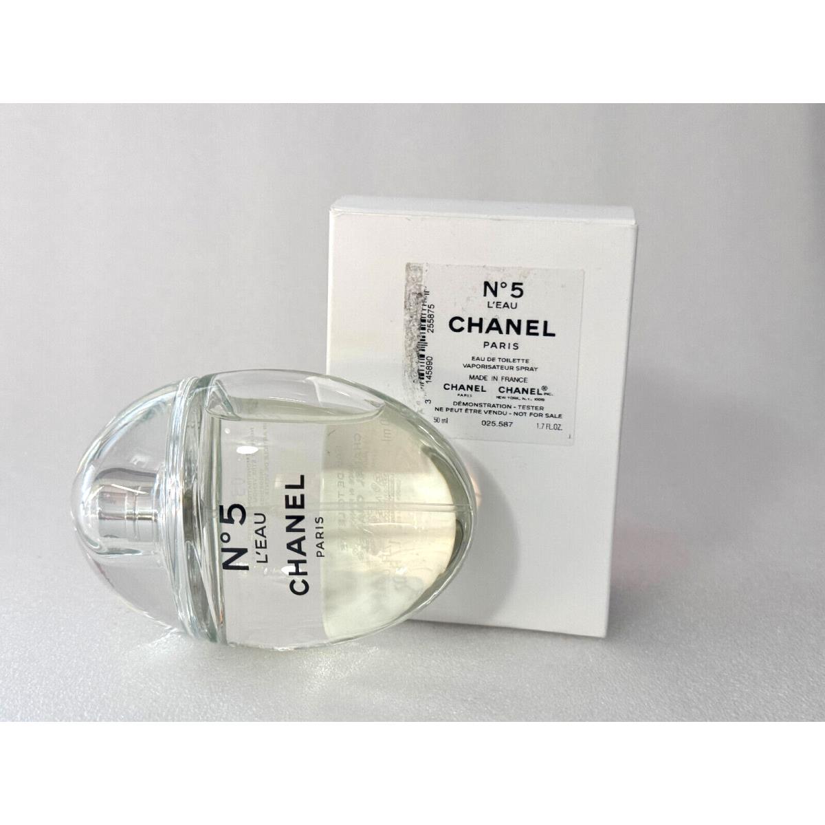 Chanel No 5 L`eau 1.7 oz Edt Spray Limited Edition Water Drop Bottle Sample