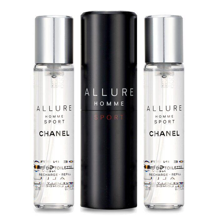 Chanel Allure Homme Sport Eau De Toilette Travel Spray Amp Two Refills