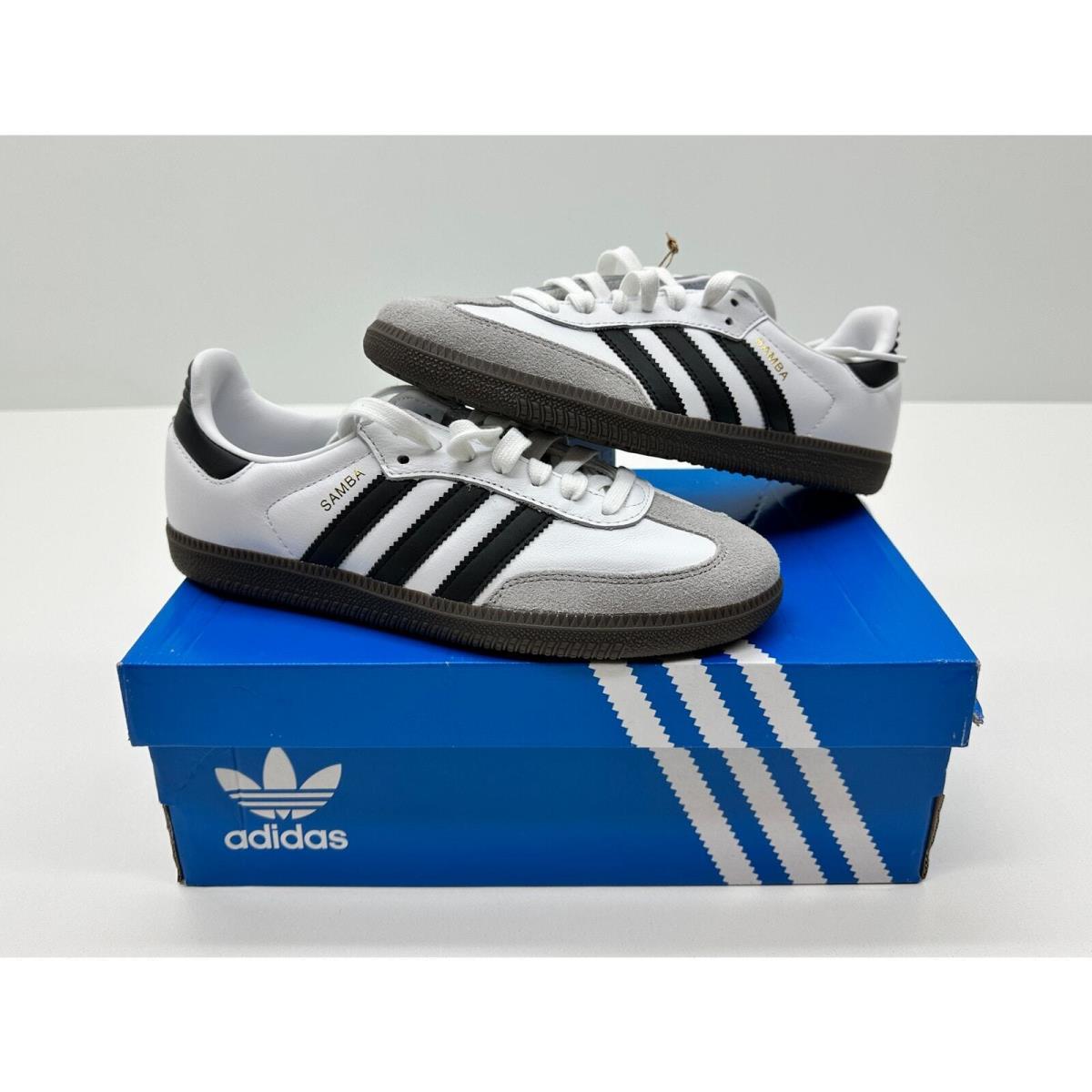 Adidas Men`s Samba OG Shoes White/black Size 7 01S