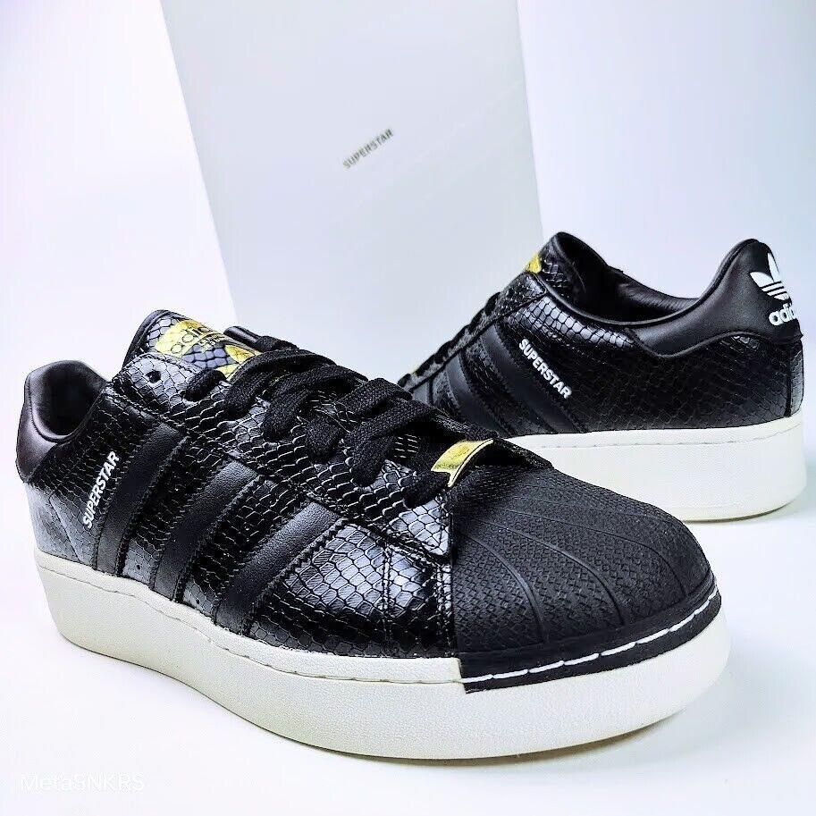 Adidas Superstar Xlg Men`s US 13 Snakeskin Black White Gold Retro Animal Limited