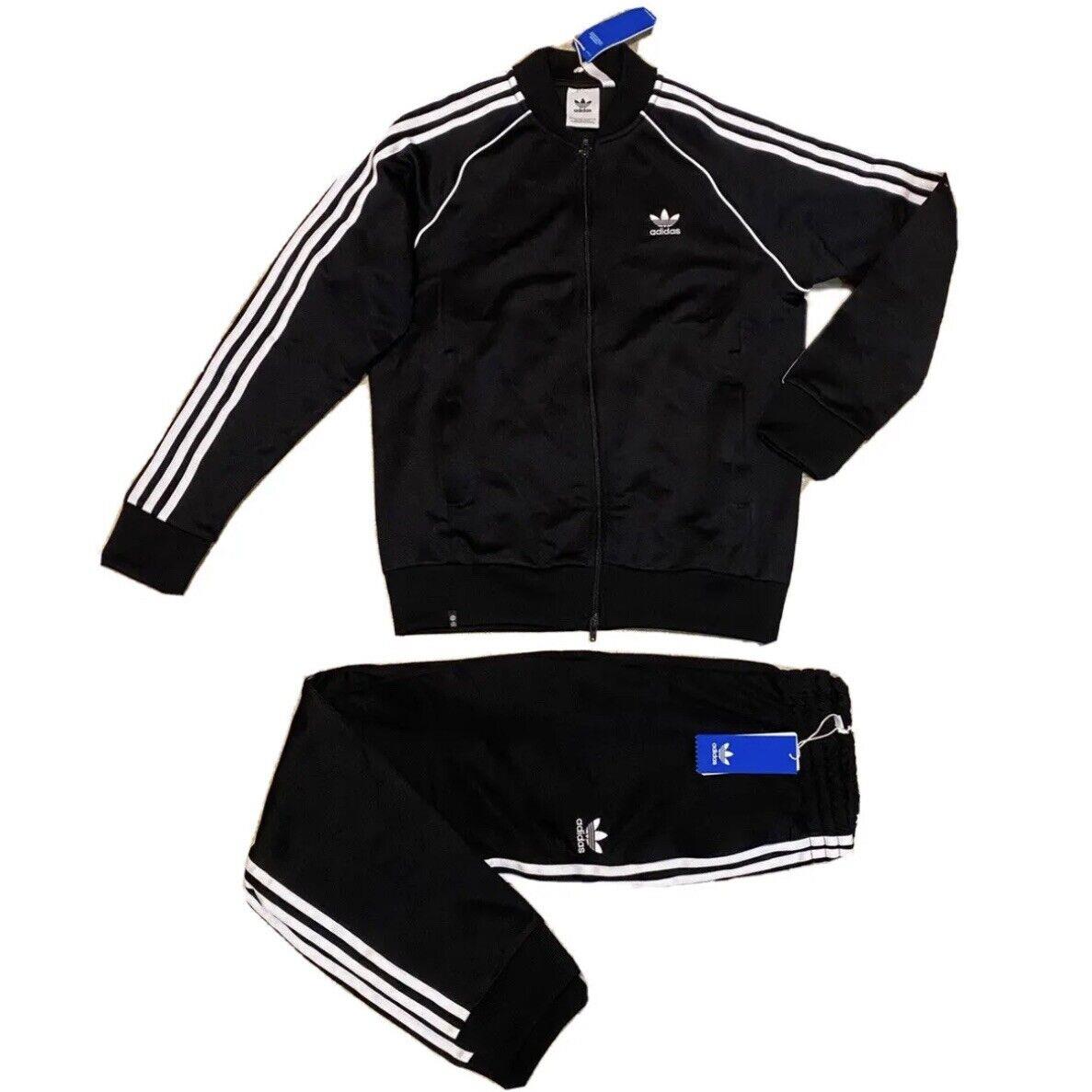 Adidas Originals Mens Sst Superstar Tracksuit Black / White Jacket Pants sz L