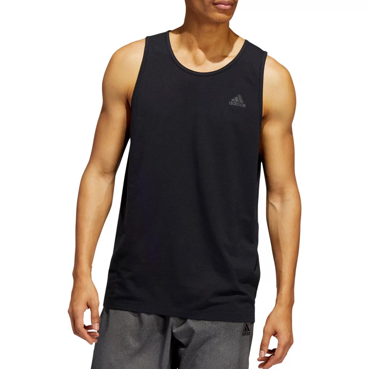 Adidas Men`s Axis 2.0 Tech Tank Top Black Size Small