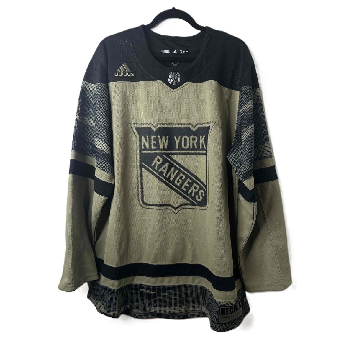 Adidas Jersey Unisex Size 54 Camo York Rangers Military Nhl Hockey